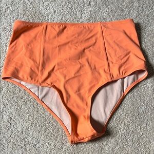 Kortni Jeans High-Waisted Orange Bikini Bottom